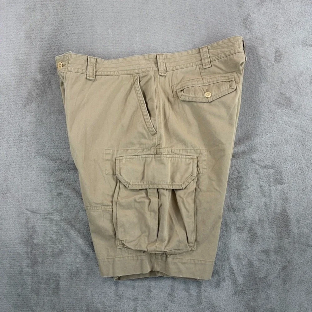 Vintage Polo Ralph Lauren Gellar Fatigue Cargo Shorts Soft Almond Men 40x10 NWT
